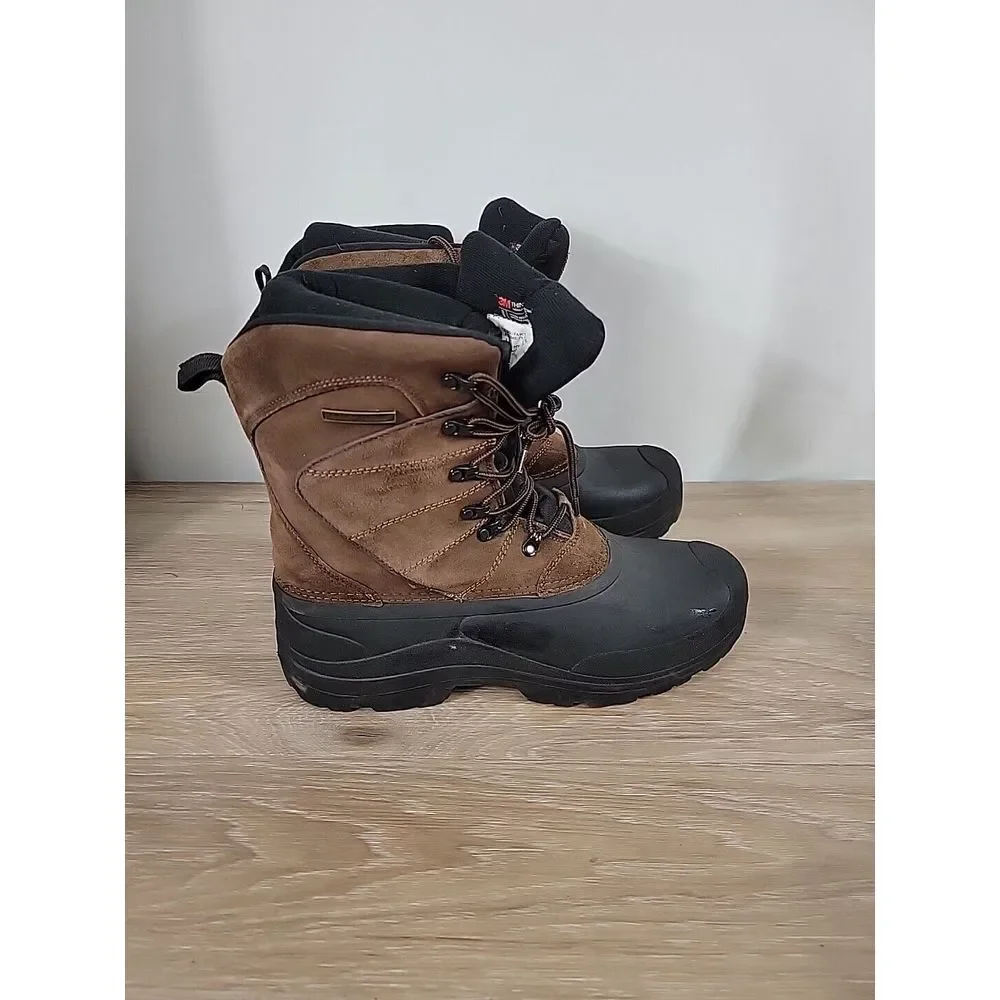 Mens Field & Stream‎ Brown Duck Leather Rain Boots - Size 13